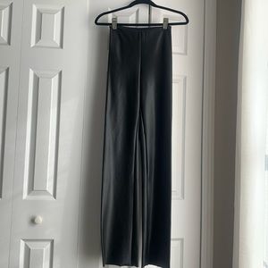 Skims faux leather flare pants